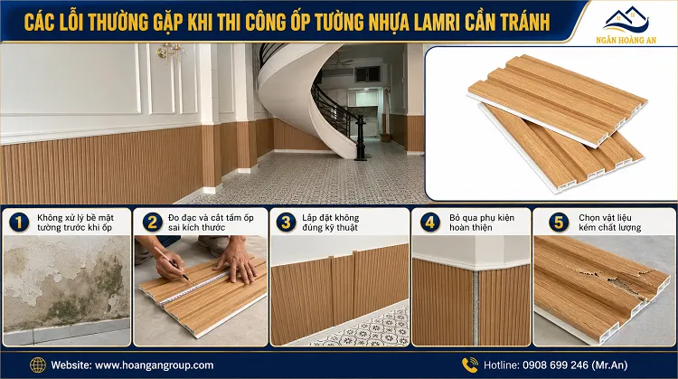 Các Lỗi Thường Gặp Khi Thi Công Ốp Tường Nhựa Lamri Cần Tránh