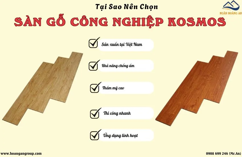 Các Ưu Điểm Nổi Bật Của Sàn Gỗ Công Nghiệp Kosmos Các Ưu Điểm Nổi Bật Của Sàn Gỗ Công Nghiệp Kosmos