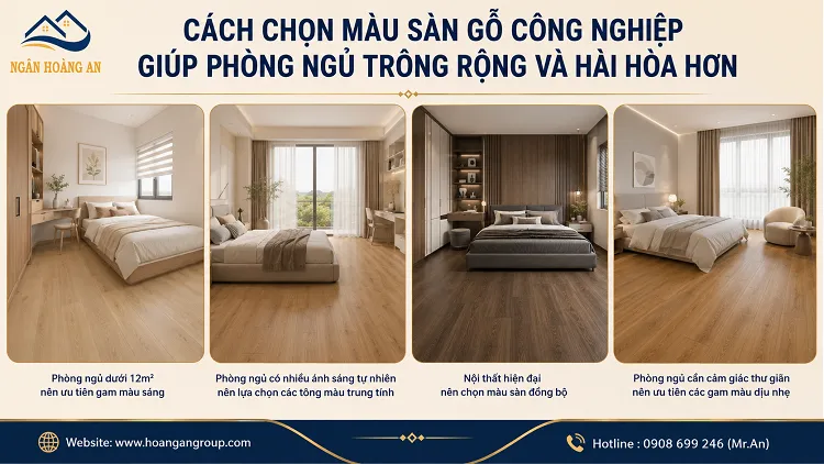 Cách Chọn Màu Sàn Gỗ Công Nghiệp Giúp Phòng Ngủ Trông Rộng Và Hài Hòa Hơn Cách Chọn Màu Sàn Gỗ Công Nghiệp Giúp Phòng Ngủ Trông Rộng Và Hài Hòa Hơn