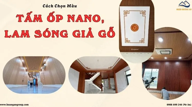 Cách Chọn Màu Tấm Ốp Nano, Lam Sóng Giả Gỗ Đẹp Cho Trần & Tường Cách Chọn Màu Tấm Ốp Nano, Lam Sóng Giả Gỗ Đẹp Cho Trần & Tường