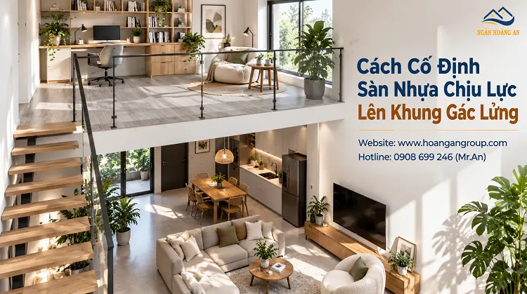 Cách Cố Định Sàn Nhựa Chịu Lực Lên Khung Gác Lửng