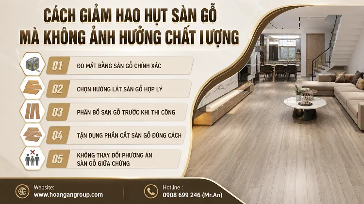 Cách Giảm Hao Hụt Sàn Gỗ Mà Không Ảnh Hưởng Chất Lượng