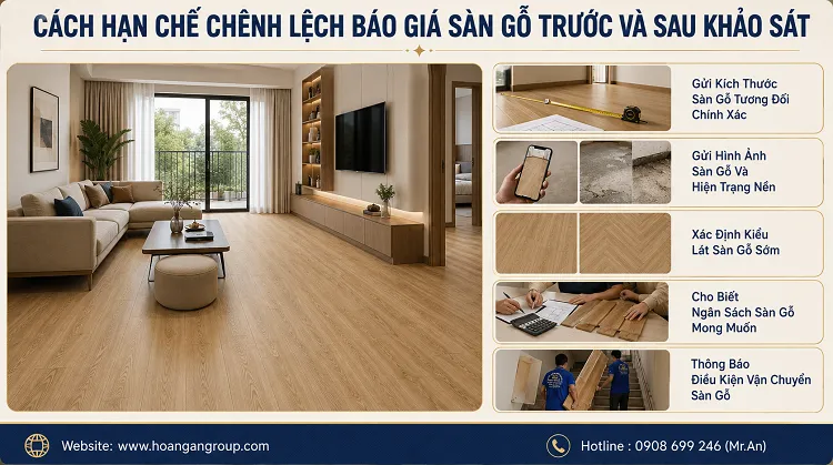 Cách Hạn Chế Chênh Lệch Báo Giá Sàn Gỗ Trước Và Sau Khảo Sát Cách Hạn Chế Chênh Lệch Báo Giá Sàn Gỗ Trước Và Sau Khảo Sát