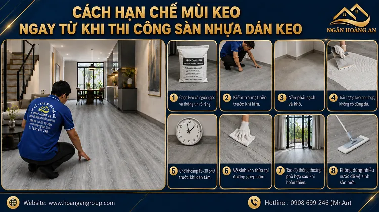 Cách Hạn Chế Mùi Keo Ngay Từ Khi Thi Công Sàn Nhựa Dán Keo Cách Hạn Chế Mùi Keo Ngay Từ Khi Thi Công Sàn Nhựa Dán Keo