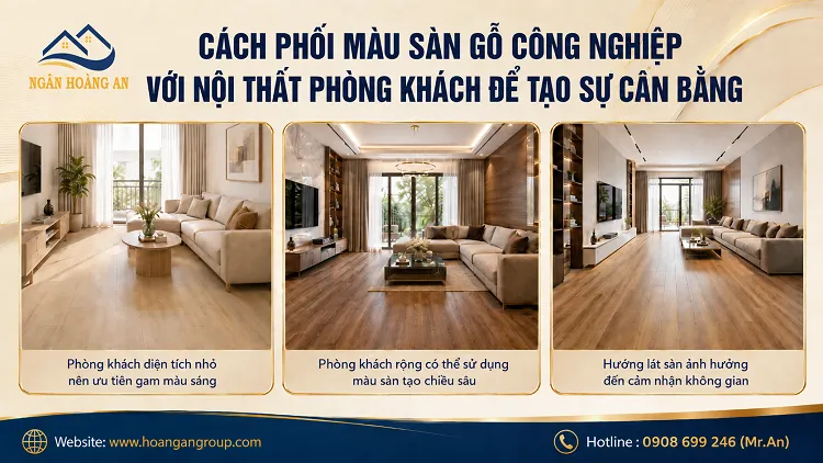 Cách Phối Màu Sàn Gỗ Công Nghiệp Với Nội Thất Phòng Khách Để Tạo Sự Cân Bằng Cách Phối Màu Sàn Gỗ Công Nghiệp Với Nội Thất Phòng Khách Để Tạo Sự Cân Bằng