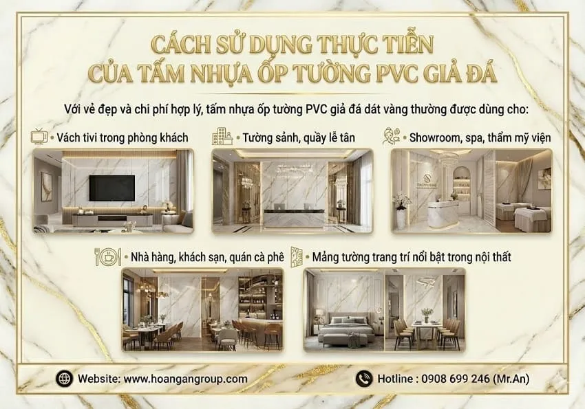 Cách Ứng Dụng Thực Tế Của Tấm Nhựa Ốp Tường PVC Giả Đá Cách Ứng Dụng Thực Tế Của Tấm Nhựa Ốp Tường PVC Giả Đá