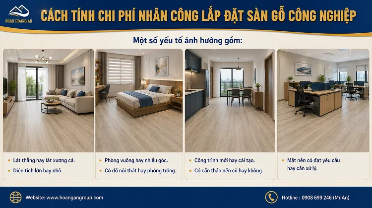 Cách Tính Chi Phí Nhân Công Lắp Đặt Sàn Gỗ Công Nghiệp