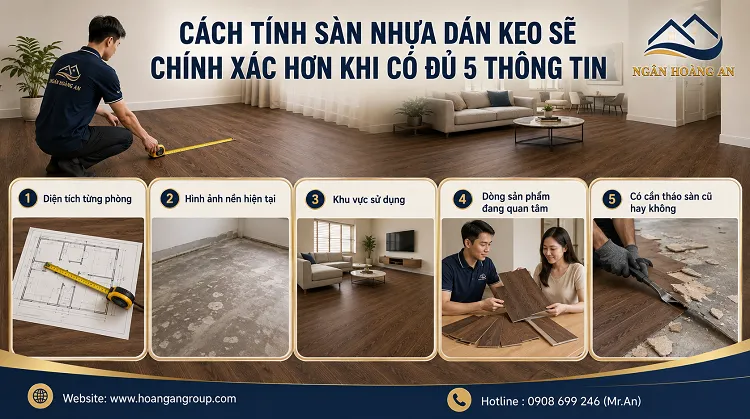 Cách Tính Sàn Nhựa Dán Keo Sẽ Chính Xác Hơn Khi Có Đủ 5 Thông Tin Cách Tính Sàn Nhựa Dán Keo Sẽ Chính Xác Hơn Khi Có Đủ 5 Thông Tin
