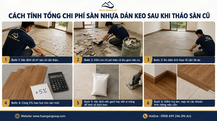 Cách Tính Tổng Chi Phí Sàn Nhựa Dán Keo Sau Khi Tháo Sàn Cũ Cách Tính Tổng Chi Phí Sàn Nhựa Dán Keo Sau Khi Tháo Sàn Cũ