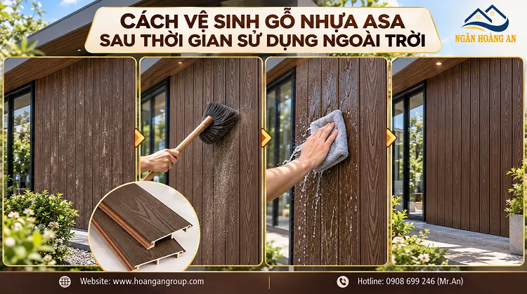 Cách Vệ Sinh Gỗ Nhựa ASA Sau Thời Gian Sử Dụng Ngoài Trời