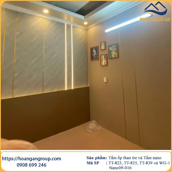 Cải Tạo Phòng Ngủ Bằng Tấm Ốp Than Tre Tại Long Thành Đồng Nai