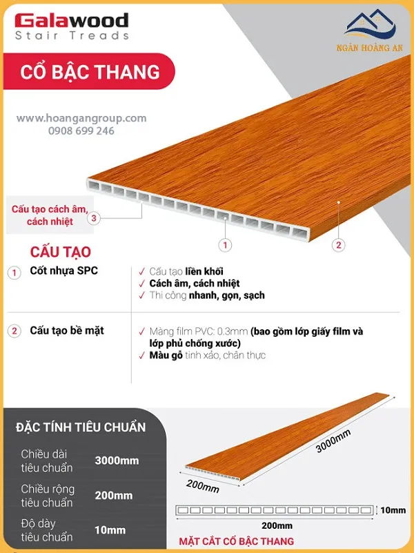 Cấu Tạo Của Cổ Bậc Cầu Thang Nhựa Giả Gỗ Galawood Cấu Tạo Của Cổ Bậc Cầu Thang Nhựa Giả Gỗ Galawood