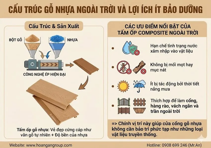 Cấu Trúc Gỗ Nhựa Ngoài Trời Và Lợi Ích Ít Bảo Dưỡng Cấu Trúc Gỗ Nhựa Ngoài Trời Và Lợi Ích Ít Bảo Dưỡng