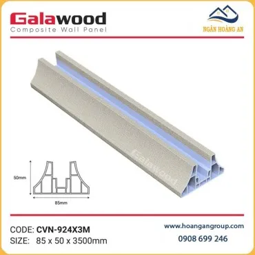 Chân Đế Tấm Vách Ngăn 2 Mặt Nhựa Giả Gỗ Galawood CVN-924X3M