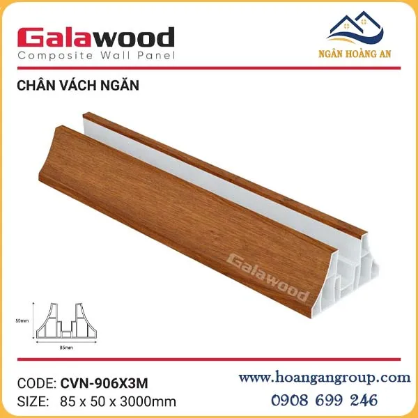 Chân Đế Vách Ngăn Nhựa PVC Galawood CVN906X3M Chân Đế Vách Ngăn Nhựa PVC Galawood CVN906X3M