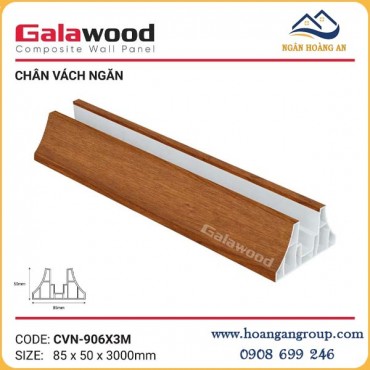 Chân Đế Vách Ngăn Nhựa PVC Galawood CVN-906X3M