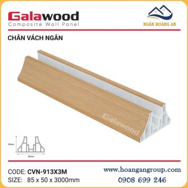 Chân Đế Vách Ngăn Nhựa PVC Galawood CVN-913X3M