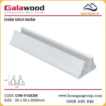 Chân Đế Vách Ngăn Nhựa PVC Galawood CVN-916X3M