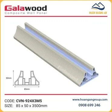 Chân Đế Vách Ngăn Nhựa PVC Giả Gỗ Ngăn Phòng Khách Galawood CVN-924X3M5