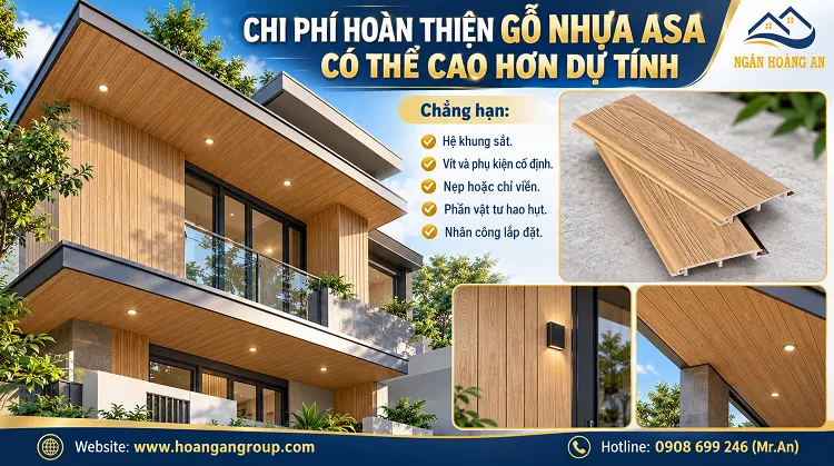 Chi Phí Hoàn Thiện Gỗ Nhựa ASA Có Thể Cao Hơn Dự Tính Chi Phí Hoàn Thiện Gỗ Nhựa ASA Có Thể Cao Hơn Dự Tính