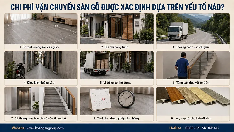 Chi Phí Vận Chuyển Sàn Gỗ Được Xác Định Dựa Trên Yếu Tố Nào?