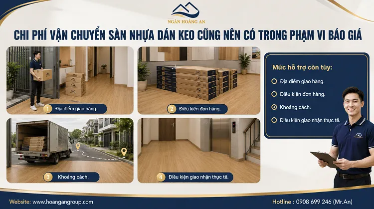 Chi Phí Vận Chuyển Sàn Nhựa Dán Keo Cũng Nên Có Trong Phạm Vi Báo Giá Chi Phí Vận Chuyển Sàn Nhựa Dán Keo Cũng Nên Có Trong Phạm Vi Báo Giá