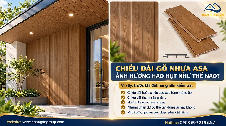 Chiều Dài Gỗ Nhựa ASA Ảnh Hưởng Hao Hụt Như Thế Nào?
