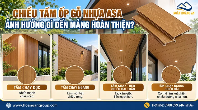 Chiều Tấm Ốp Gỗ Nhựa ASA Ảnh Hưởng Gì Đến Mảng Hoàn Thiện?