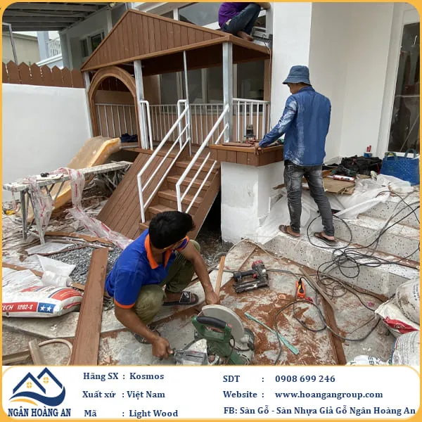 Thi Công Nhà Chòi Gỗ Nhựa Ngoài Trời Kosmos Tại Quận 7 TPHCM Thi Công Nhà Chòi Gỗ Nhựa Ngoài Trời Kosmos Tại Quận 7 TPHCM