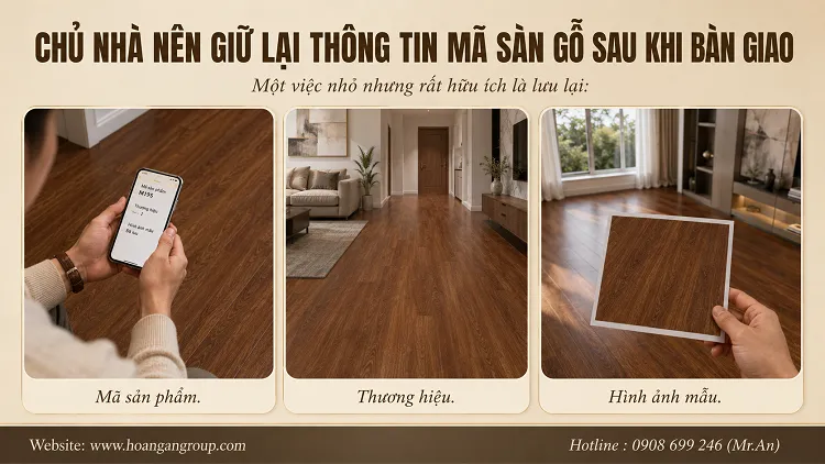 Chủ Nhà Nên Giữ Lại Thông Tin Mã Sàn Gỗ Sau Khi Bàn Giao