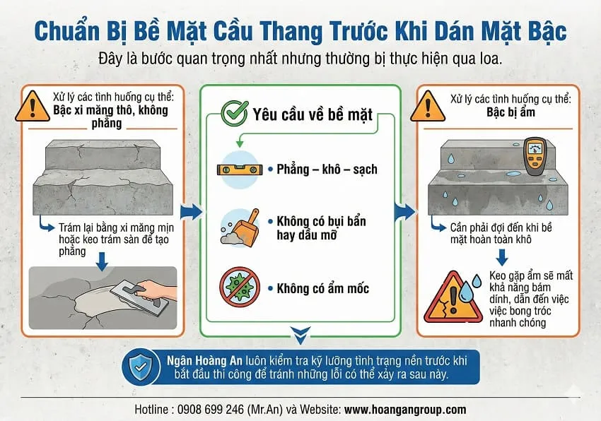 Chuẩn Bị Bề Mặt Cầu Thang Trước Khi Dán Mặt Bậc Chuẩn Bị Bề Mặt Cầu Thang Trước Khi Dán Mặt Bậc