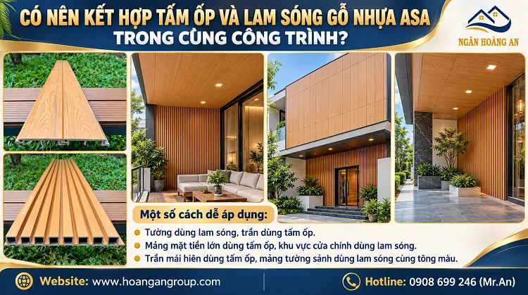 Có Nên Kết Hợp Tấm Ốp Và Lam Sóng Gỗ Nhựa ASA Trong Cùng Công Trình?