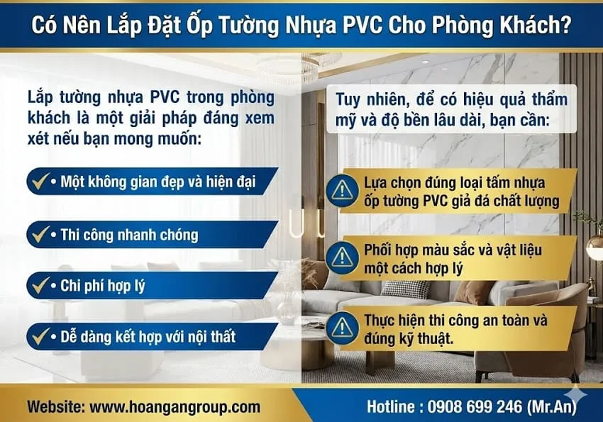 Có Nên Lắp Đặt Ốp Tường Nhựa PVC Cho Phòng Khách? Có Nên Lắp Đặt Ốp Tường Nhựa PVC Cho Phòng Khách?