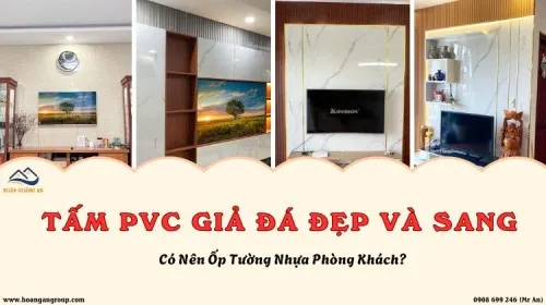 Có Nên Ốp Nhựa Tường Phòng Khách? Cách Phối Tấm PVC Đẹp Và Sang