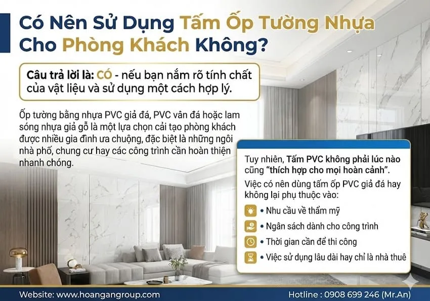 Có Nên Sử Dụng Tấm Ốp Tường Nhựa Cho Phòng Khách Không? Có Nên Sử Dụng Tấm Ốp Tường Nhựa Cho Phòng Khách Không?