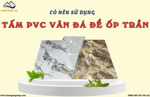 Có Nên Sử Dụng Tấm PVC Vân Đá Để Ốp Trần Không?