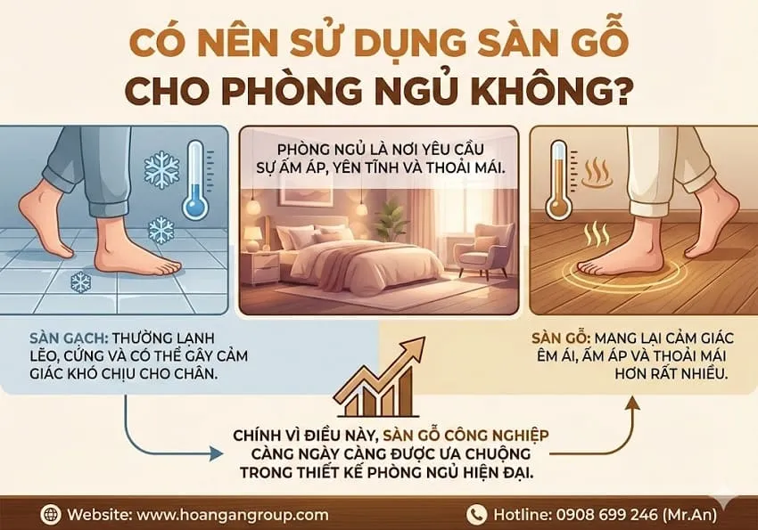 Có Nên Sử Dụng Sàn Gỗ Cho Phòng Ngủ Không? Có Nên Sử Dụng Sàn Gỗ Cho Phòng Ngủ Không?