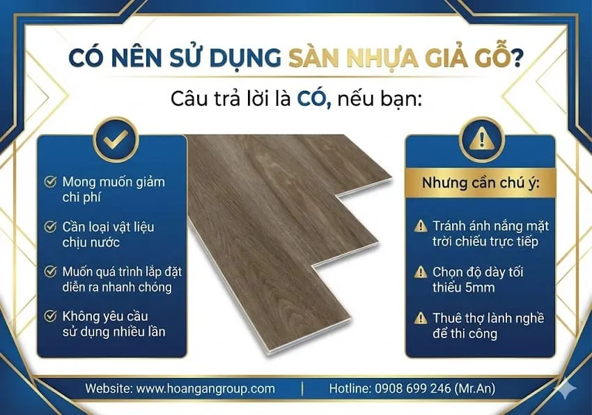 Có Nên Sử Dụng Sàn Nhựa Giả Gỗ? Có Nên Sử Dụng Sàn Nhựa Giả Gỗ?