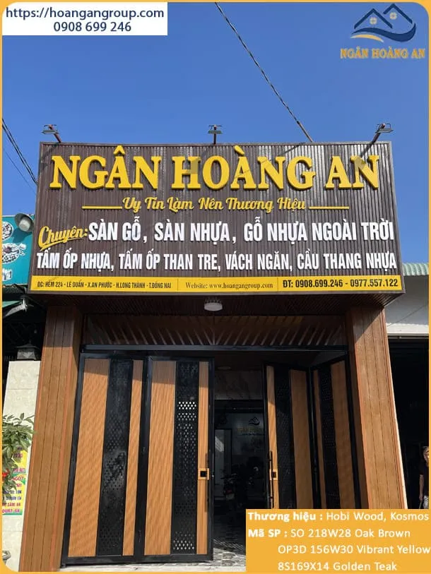 Cổng Bảng Hiệu Gỗ Nhựa Ngoài Trời Đẹp Nhất Tại Long Thành Đồng Nai
