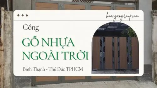Cổng Gỗ Nhựa Composite Ngoài Trời Tại Thủ Đức, Bình Thạnh TPHCM