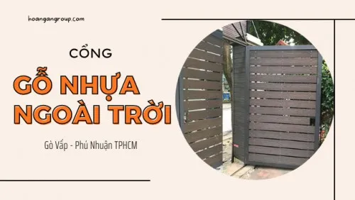 Cổng Gỗ Nhựa Composite Ngoài Trời Tại Gò Vấp, Phú Nhuận TPHCM