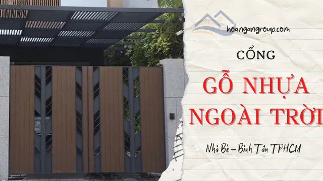 Cổng Gỗ Nhựa Composite Ngoài Trời Tại Nhà Bè, Bình Tân TPHCM