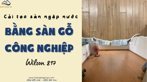 Cải Tạo Sàn Gỗ Bị Ngập Nước Bằng Sàn Gỗ Wilson 817 Tại Bình Thạnh