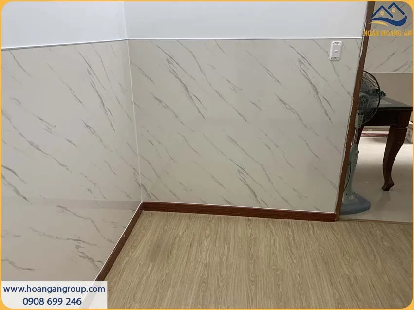 Công Trình Ốp Tường Lamri PVC Giả Đá Hoàn Mỹ