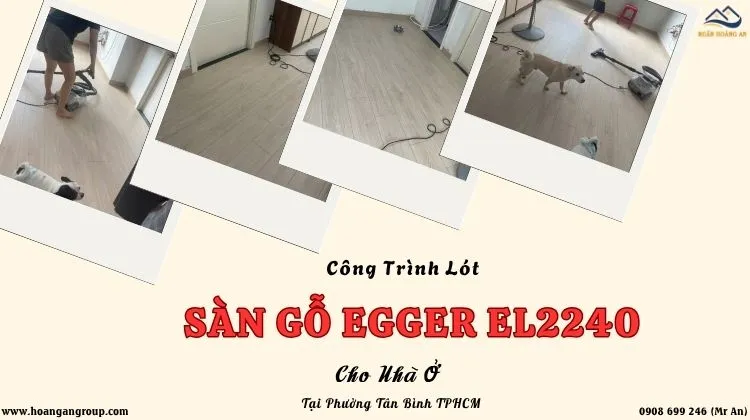 Công Trình Lót Sàn Gỗ Egger EL2240 Cho Nhà Ở Tại Phường Tân Bình TPHCM