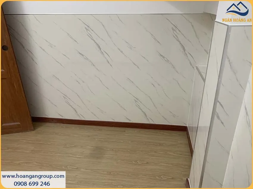 Hình Ảnh Ốp Lamri PVC Giả Đá Chỉn Chu