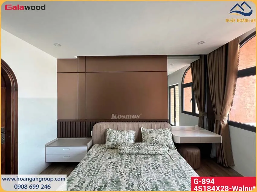 Mẫu Phòng Ngủ Sau Khi Thi Công Tấm Ốp Than Tre