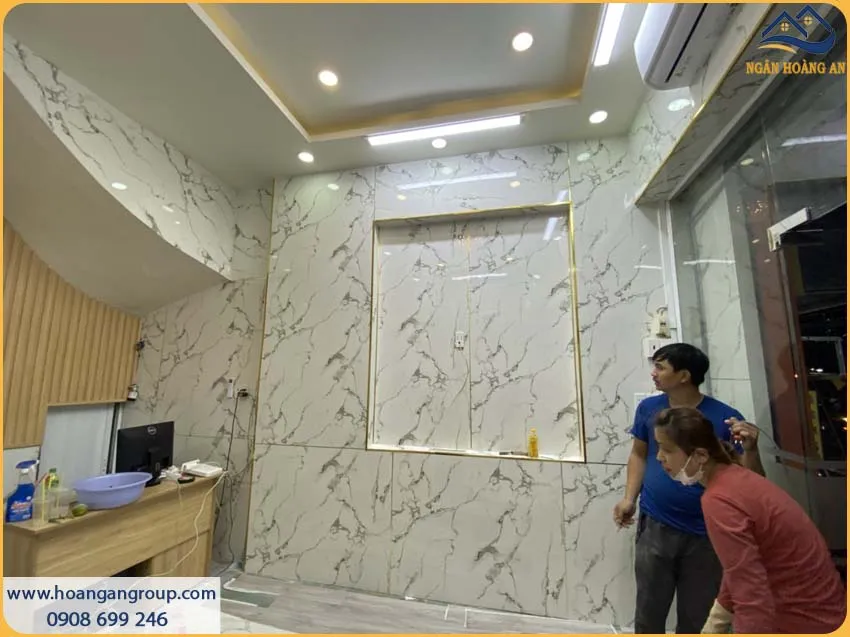 Mẫu PVC Giả Đá Tạo Điểm Nhấn