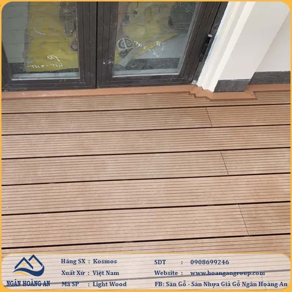 Công Trình Sàn Gỗ Nhựa Ngoài Trời Kosmos Tại QNhà Bè TPHCM