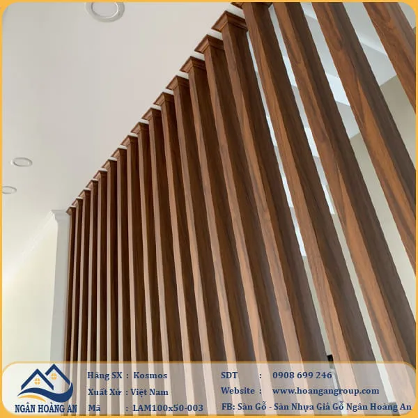 Trang Trí Vách Ngăn Thanh Lam Hộp Kosmos LAM100x50-003 Tại Cần Giờ